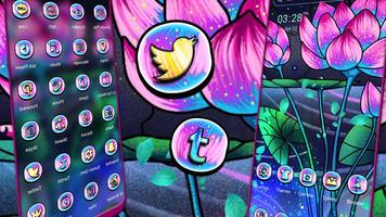 Lotus Mat Painting Theme poster