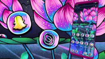 Lotus Mat Painting Theme screenshot 1
