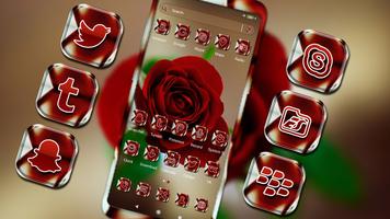 Red Rose Launcher Theme capture d'écran 3