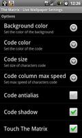 برنامه‌نما Live Wallpaper of Matrix عکس از صفحه