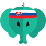 Leer simpel Slowaaks-icoon