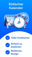 Einfacher Kalender・Tagesplaner Plakat