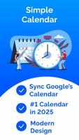 Simple Calendar: Daily Planner poster