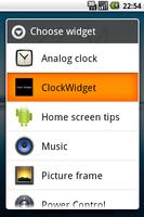 Clock Widget alpha version Plakat