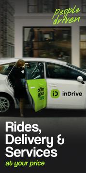 Poster inDrive. Rides with fair fares