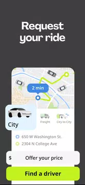 Screenshot 2 for inDrive. Rides with fair fares