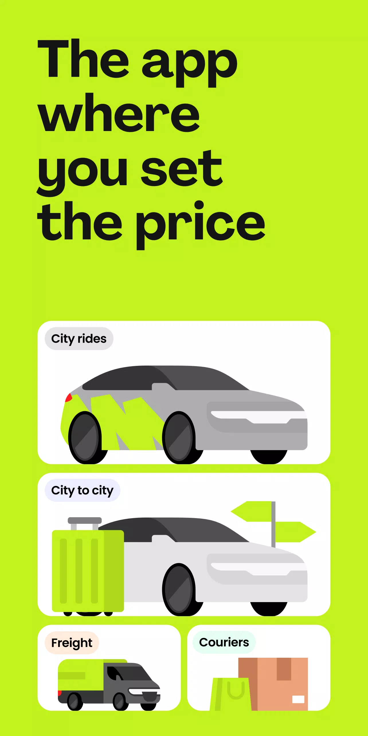 inDrive. Rides with fair fares screenshot