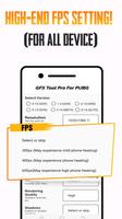 GFX Tool PUBG Pro (Advance FPS capture d'écran 1