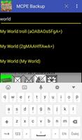 MCPE Backup capture d'écran 1