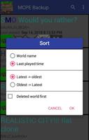MCPE Backup تصوير الشاشة 2