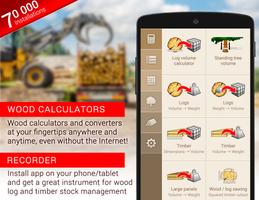 Wood calculators & Recorder poster