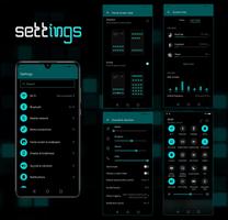[EMUI 10]Mosaic Cyan Theme ảnh chụp màn hình 1
