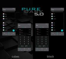 [EMUI 9.1]Pure Dark 5.0 Theme screenshot 1