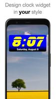 DIGI Clock Widget Plus स्क्रीनशॉट 1