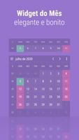Widget de calendário KEY Cartaz