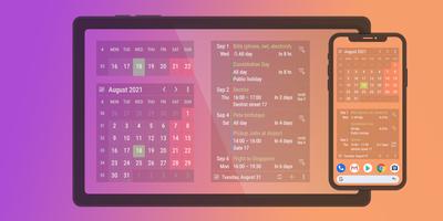 Виджет календаря постер