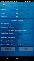 Petro Density And Tank Volume Calculator capture d'écran 1