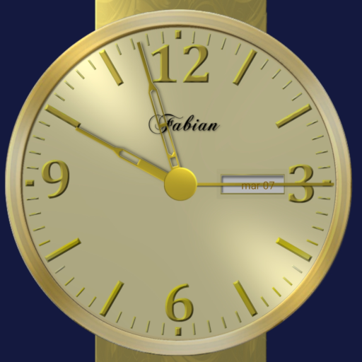 Nice Gold Analog Clock