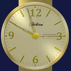 Nice Gold Analog Clock APK download