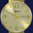 Nice Gold Analog Clock 图标