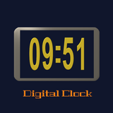 Horloge numérique de nuit icône