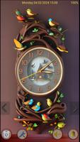 Nice Wood Clock الملصق