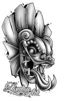 Skulls Tattoo Design Wallpaper الملصق