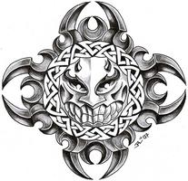 برنامه‌نما Skulls Tattoo Design Wallpaper عکس از صفحه