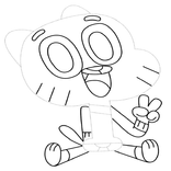 Bagaimana Menggambar Gumball