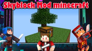 SkyBlock: Minecraft game mod poster