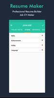 Resume Builder - CV Maker captura de pantalla 3