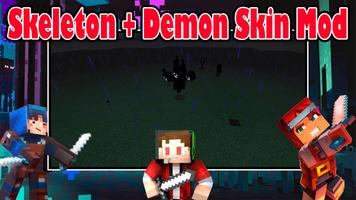 Skeleton Skin Minecraft Mod Plakat