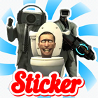 Skibidi Toilet Monster sticker أيقونة