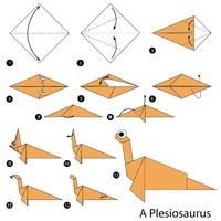 Dinosaures en papier origami capture d'écran 3