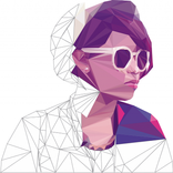 Polygons coloring patterns triangles fashion