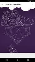 پوستر Polygons coloring patterns triangles fashion