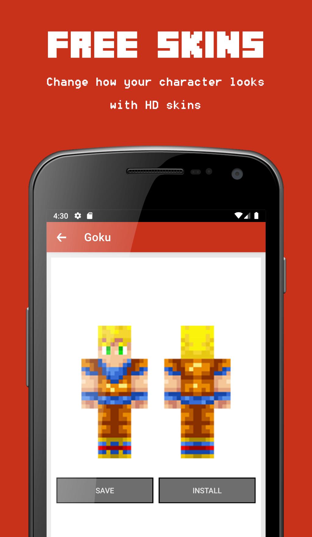 Descarga de APK de Skin Goku for Minecraft para Android Descarga de APK de Skin Goku for Minecraft para Android