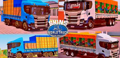 Skins World Truck Driving Simu Poster