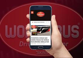 Skins World Bus Driving Simuator - BRUNO SKINS Cartaz