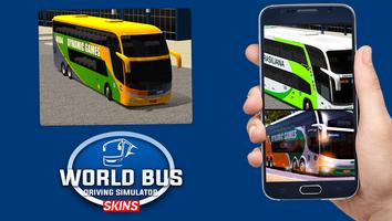 Skins World Bus Driving Simulator Affiche