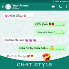 Chat Style : Font & Keyboard icon