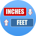 Inches to Feet Converter icône