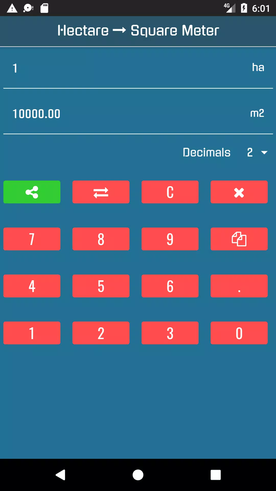 Square Meter to Hectare Converter APK for Android Download