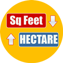 APK Square Feet to Hectare Converter