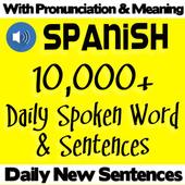 Learn Spanish Daily Sentences & Conversation icon