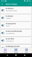 Spanish Essential Vocabulary with images, audios screenshot 2