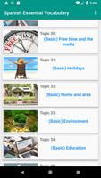 Spanish Essential Vocabulary with images, audios screenshot 3