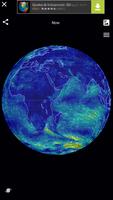 Carte des vents - 3D Ouragans Affiche