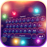 Sparkle luces de neón teclado icono