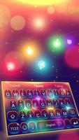 Sparkle luces de neón teclado Poster